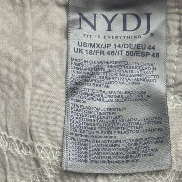 NYDJ Jemma Barrel Jeans Creekside High-Rise Lift Tuck Technology Women 14 Gray - Picture 11 of 15